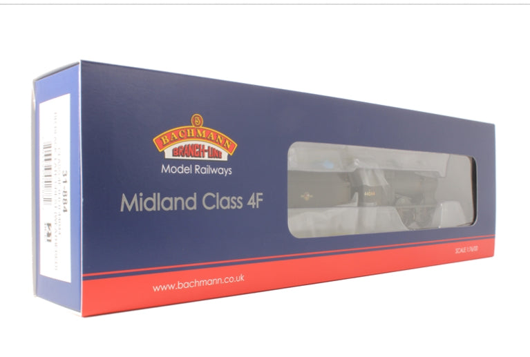 Bachmann 31-884 4F 0-6-0 44044 BR Black Late Crest - Weathered - Chester Model Centre