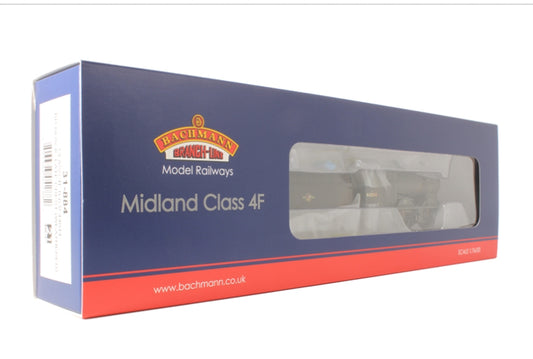 Bachmann 31-884 4F 0-6-0 44044 BR Black Late Crest - Weathered - Chester Model Centre