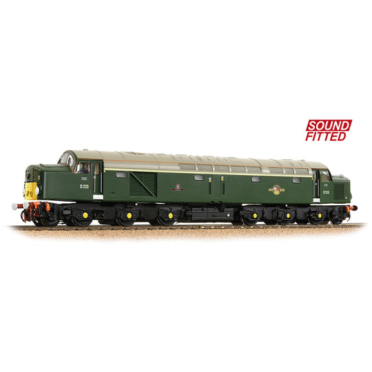 Bachmann 32-487SF Class 40 Diesel D213 'Andania' BR Green Small Yellow Panels - Sound Fitted