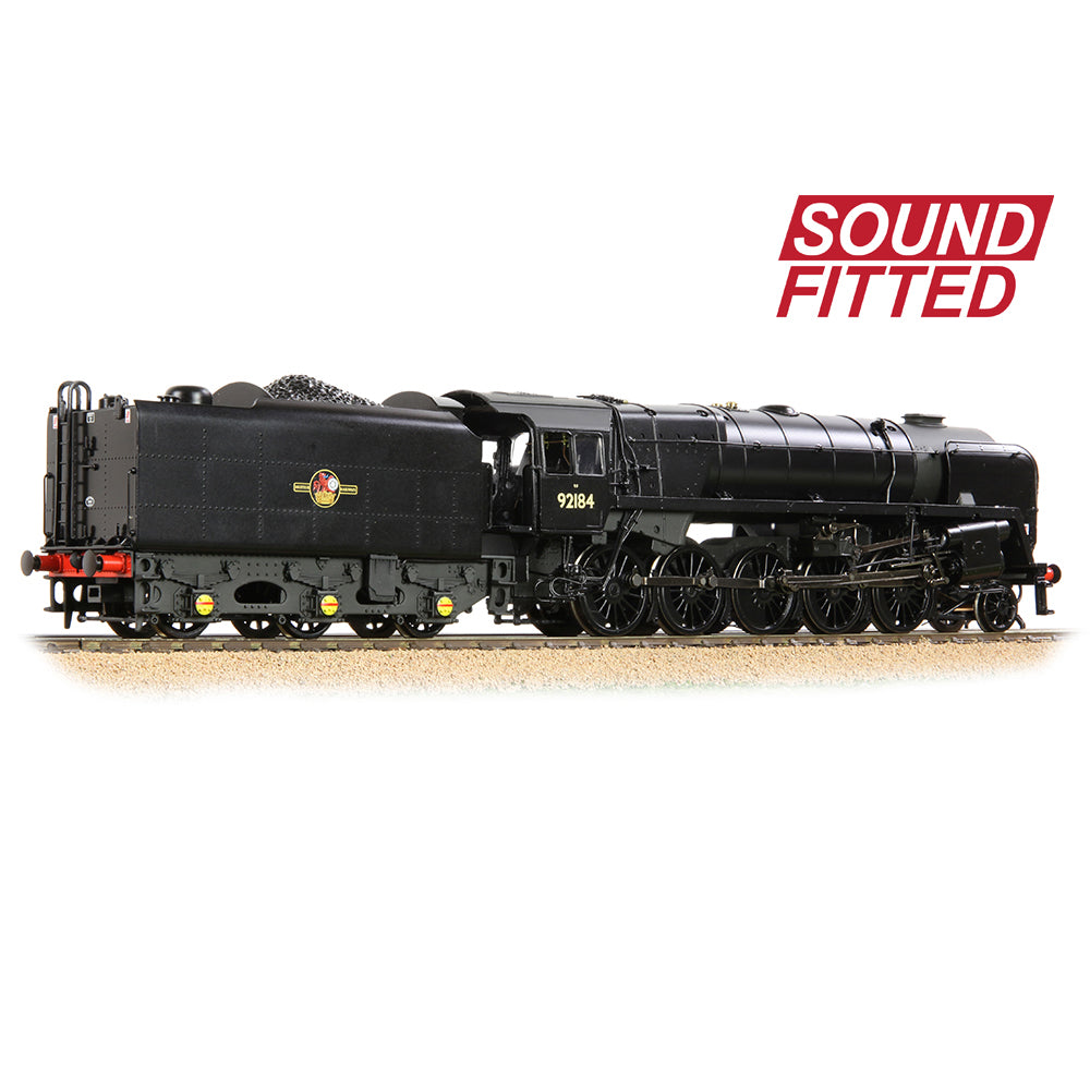 Bachmann 32-859BSF OO Gauge BR Standard 9F with BR1F Tender 92184 BR Black (Late Crest) - Sound Fitted - Chester Model Centre