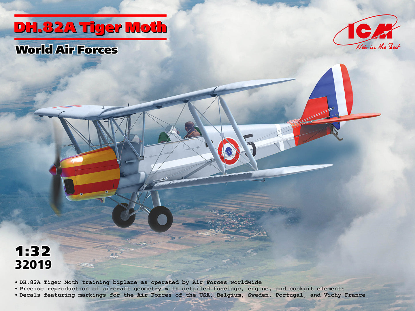 ICM 32019 1:32 DH.82A Tiger Moth - Chester Model Centre