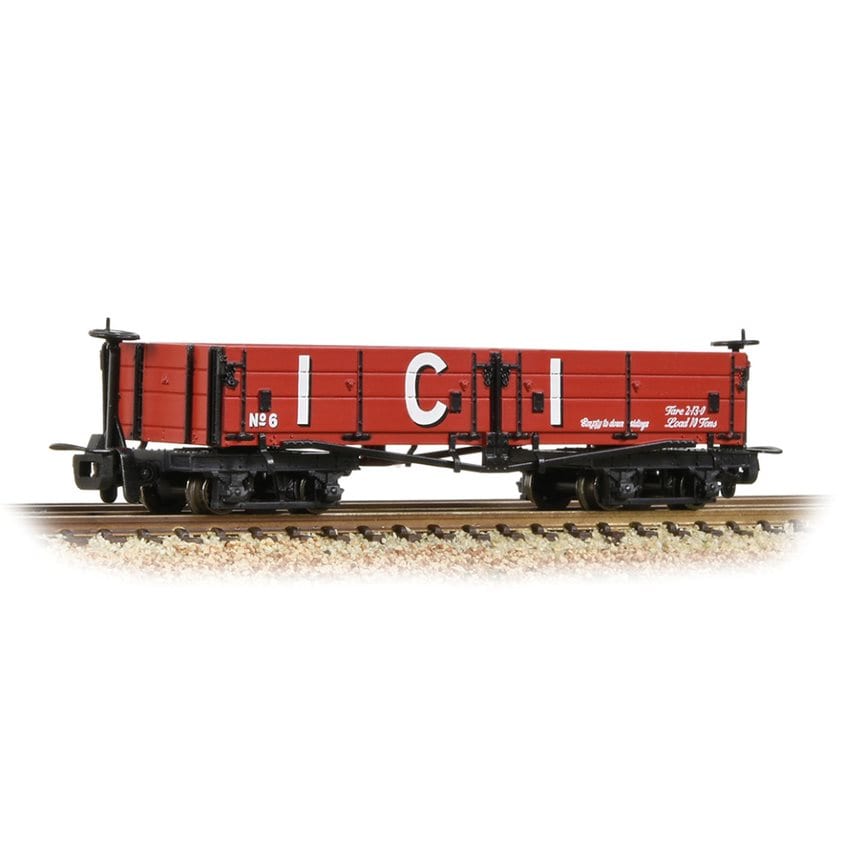 Bachmann Narrow Gauge 393-056 D Class Open Bogie Wagon - ICI Red - Chester Model Centre