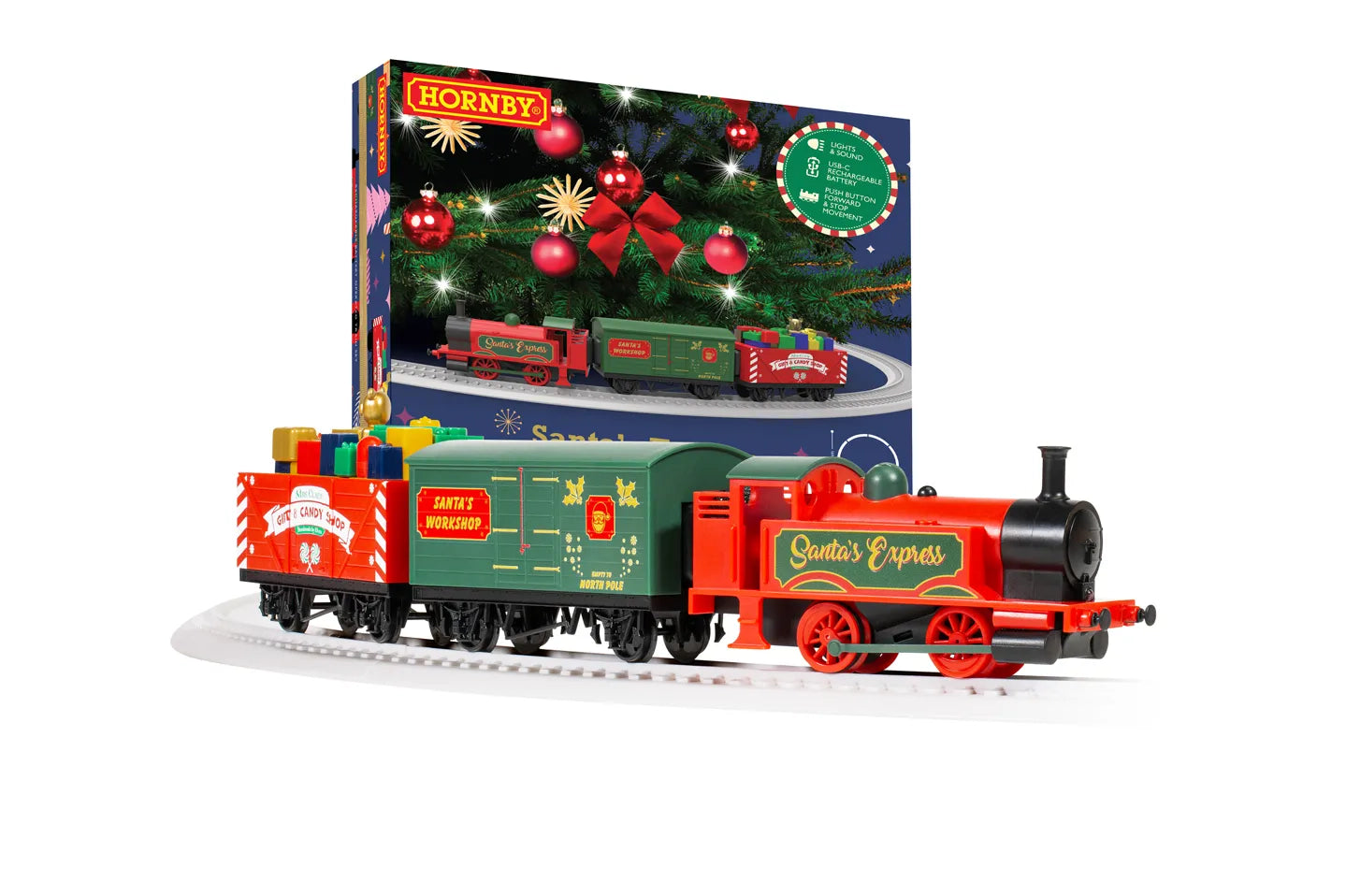 Playtrains R9363M Santa’s Express Train Set - Rechargeable Battery - Chester Model Centre