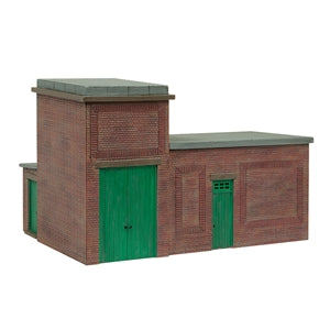 Bachmann Scenecraft 44-0181G Lineside Brick Substation Green - Chester Model Centre