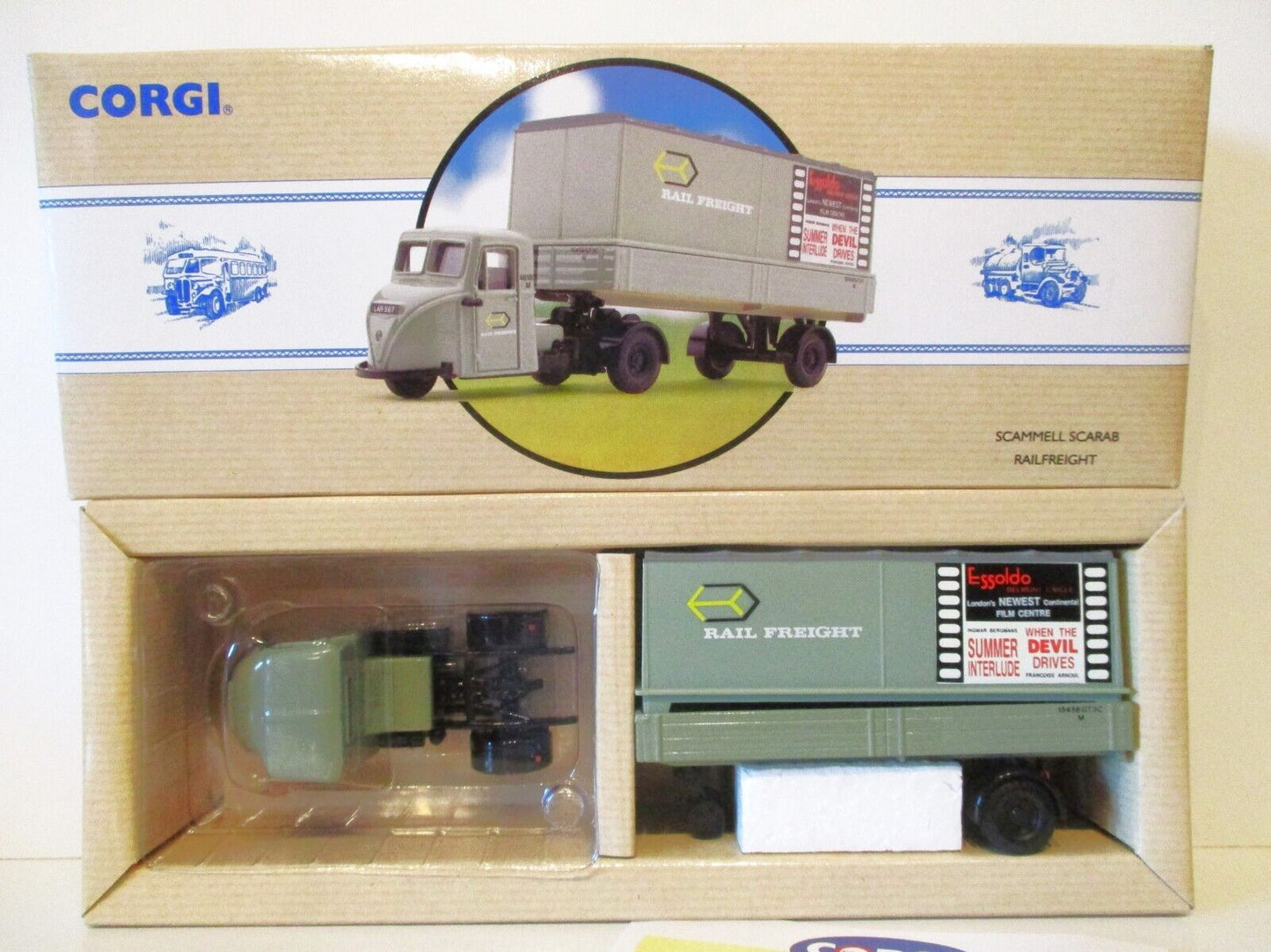 Corgi 97913 Scammell Scarab Railfreight Grey - Chester Model Centre