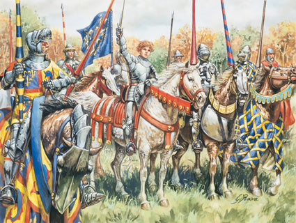 Italeri 1:72 6027 100 Years War French Knights and Foot Soldiers Vintage Box