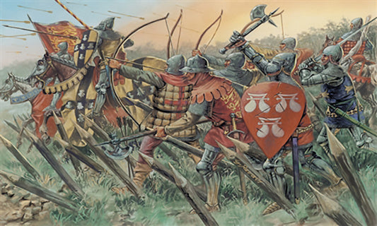 Italeri 1:72 6027 100 Years War English Knights and Archers Vintage Box