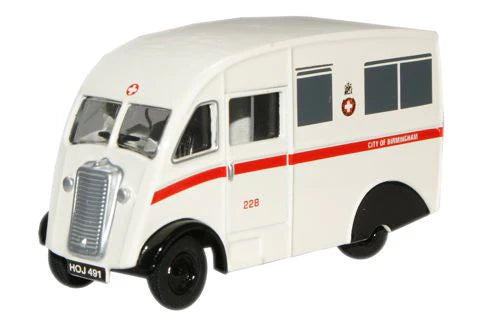 Oxford Diecast City Of Birmingham Ambulance Commer Q25 - 1:76 Scale - Chester Model Centre