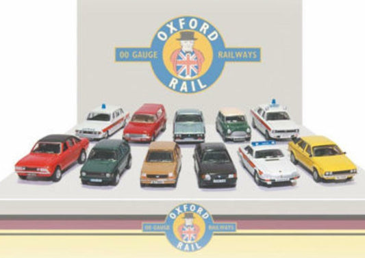 Oxford Diecast OR76CPK003 Car Flat Vehicles x 4 - Chester Model Centre