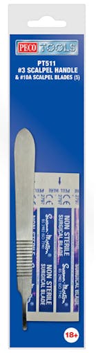 PECO PT511 Scalpel Handle No. 3 & 10A Scalpel Blades (5) - Chester Model Centre