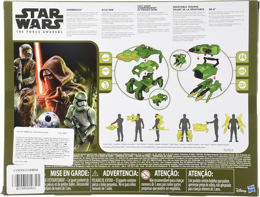 Disney Star Wars The Force Awakens Forest Mission Action Figure Set. 5 figures and Accessories. Ref:B4016 - Chester Model Centre