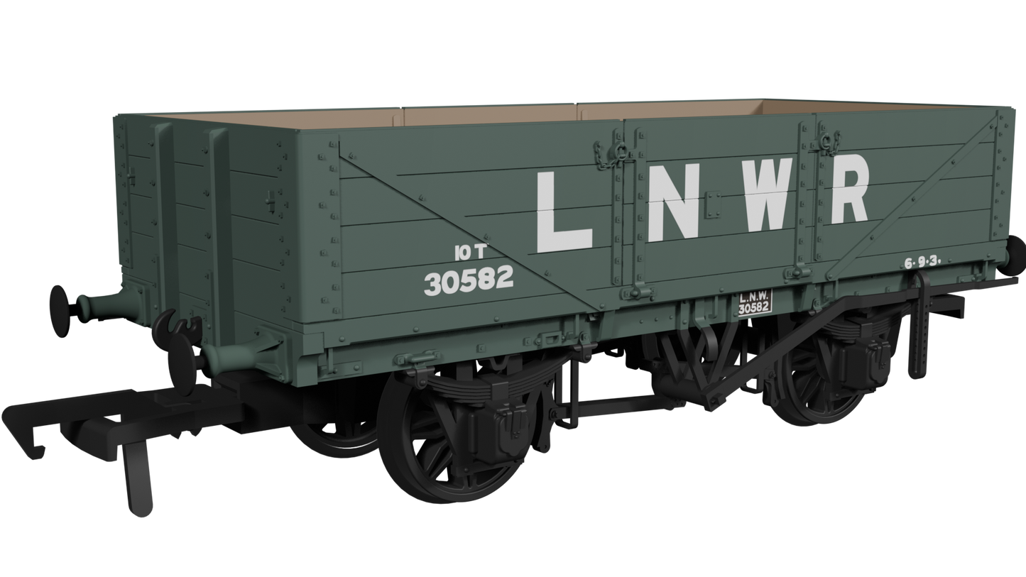 Rapido LNWR D84 4-Plank Open – No.30582 LNWR Grey - Chester Model Centre