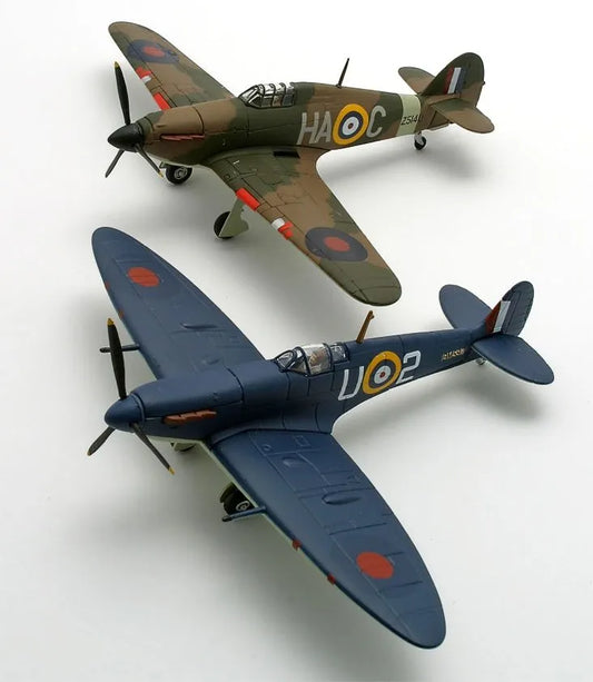 Corgi Aviation Archive AA99182 Merlins Over Malta Spitfire MK.V & Hurricane 2 Piece Set - Chester Model Centre