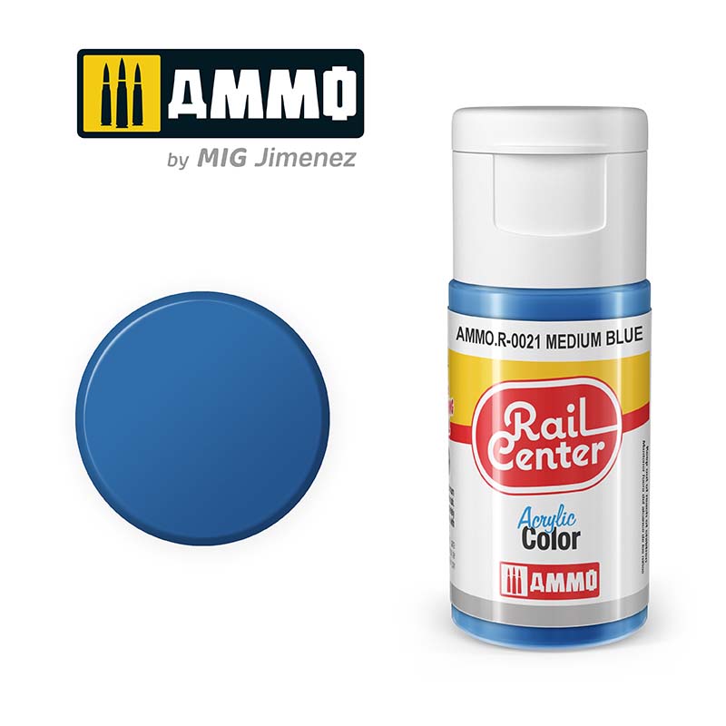 Ammo Rail Center AMMO.R-0021 Medium Blue 15ml - Chester Model Centre