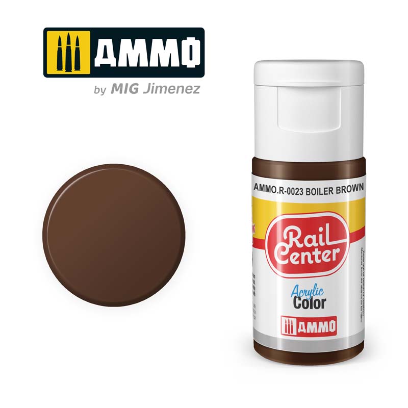 Ammo Rail Center AMMO.R-0023 Boiler Brown 15ml - Chester Model Centre