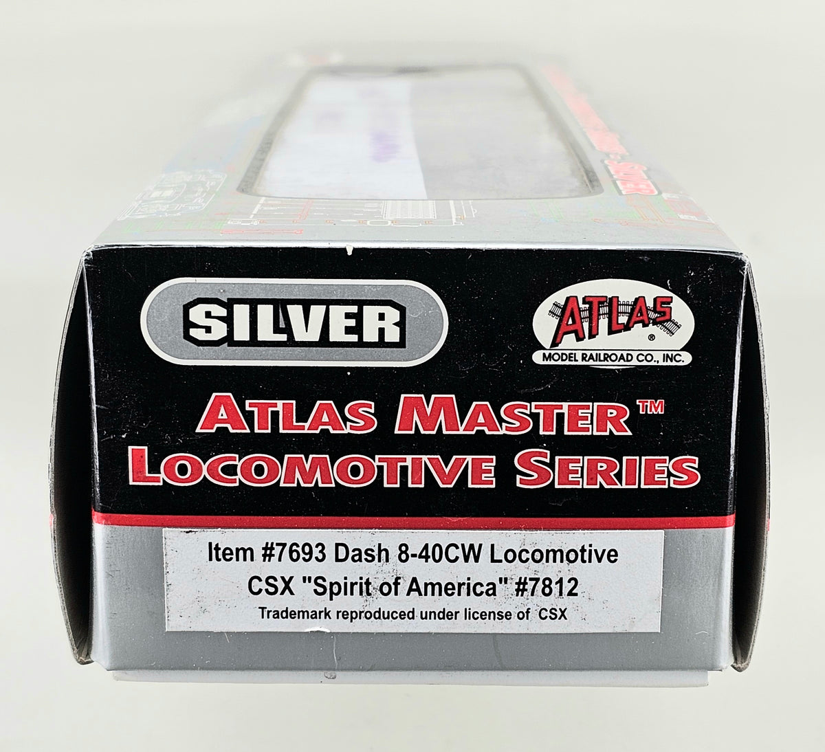 ATLAS HO Scale #7693 Dash 8-40CW Locomotive CSX 'Spirit of America' Running No.7812