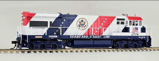 ATLAS HO Scale Silver Series #10 002 336 - U36B Locomotive Seabord Coast Line Bicentennial #1776 (DCC Ready - 8 Pin)