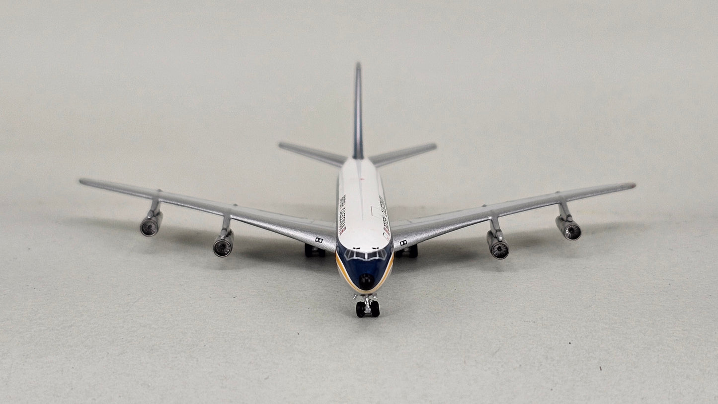 Aero Classics (Limited Edition) 1:400 Scale Die-cast Boeing 707-320C 'British Caledonian' Model Aircraft Reg: G-BCAL Name: County of Renfrew - Chester Model Centre
