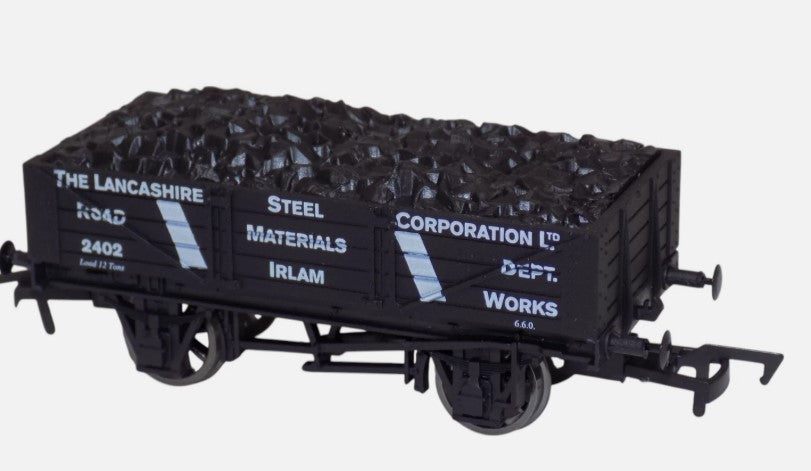 Dapol OO Gauge Limited Edition The Lancashire Steel Corporation Ltd Irlam 5 Plank Wagon No.2402
