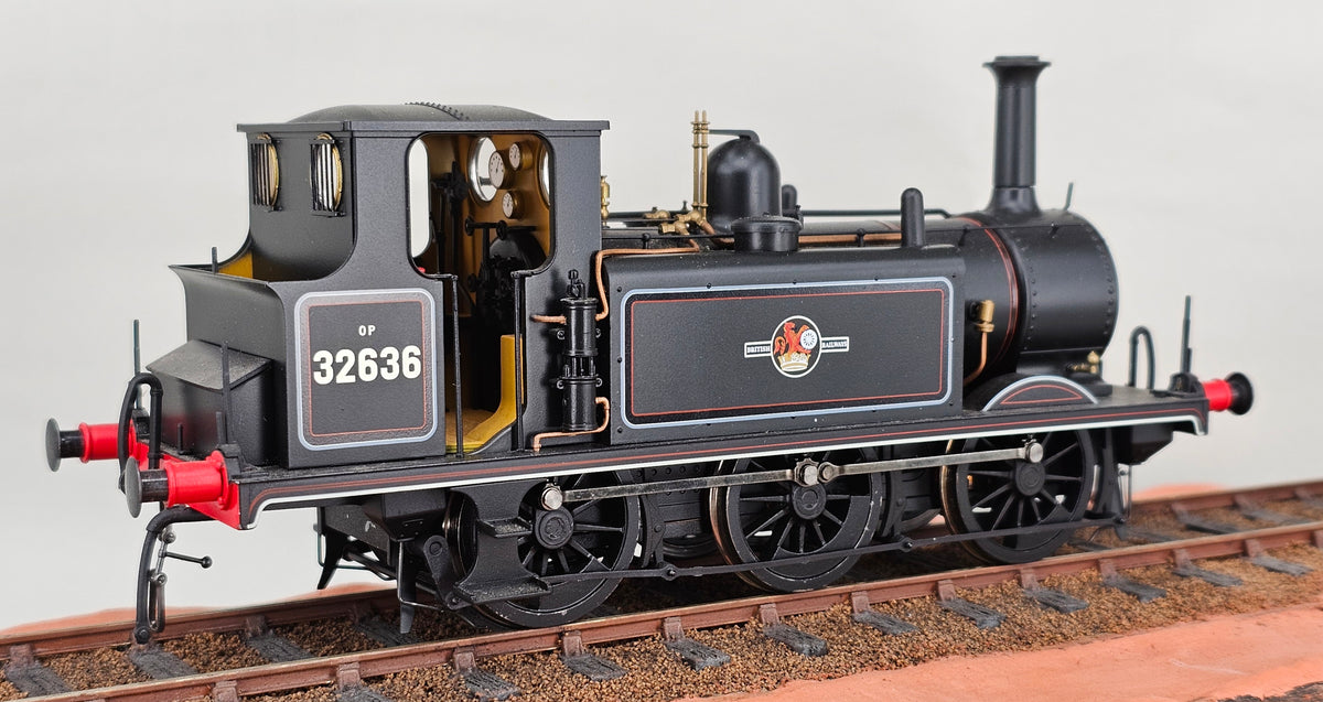 DAPOL 7S-010-011 Terrier A1X BR Lined Black Late Crest No.32636 DCC Ready - 21 Pin - Chester Model Centre