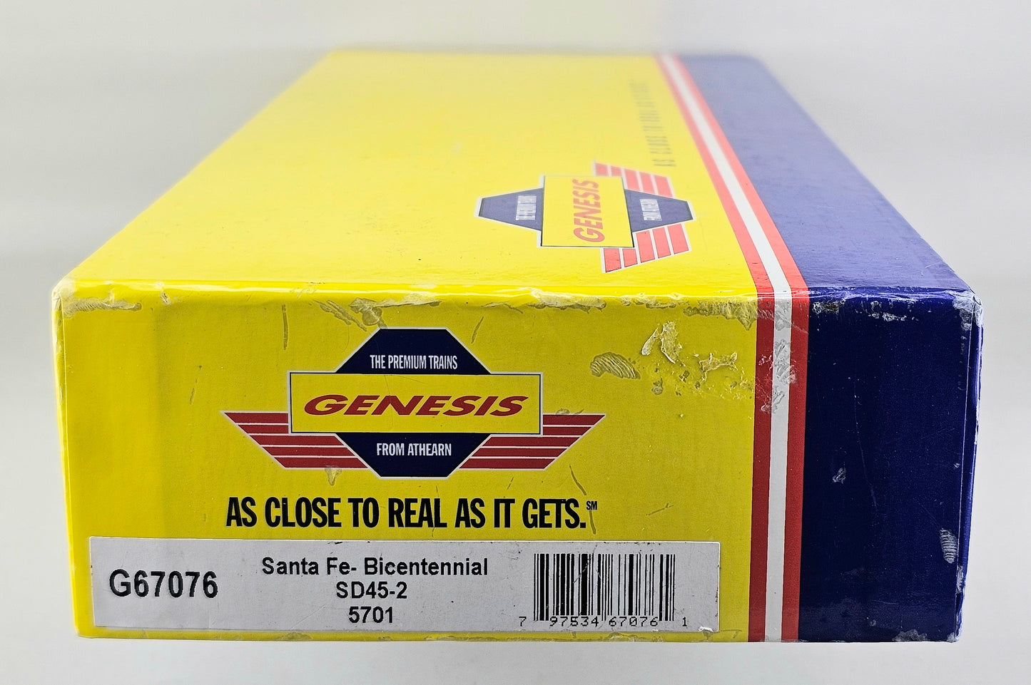 GENESIS #G67076 HO Gauge SD45-2 Santa Fe Bicentennial #5701 (Quick Plug Adapter fitted - 8/9 pin decoder required)