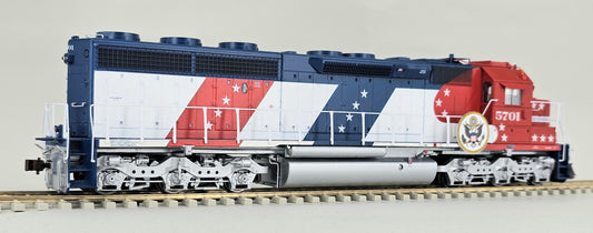 GENESIS #G67076 HO Gauge SD45-2 Santa Fe Bicentennial #5701 (Quick Plug Adapter fitted - 8/9 pin decoder required)