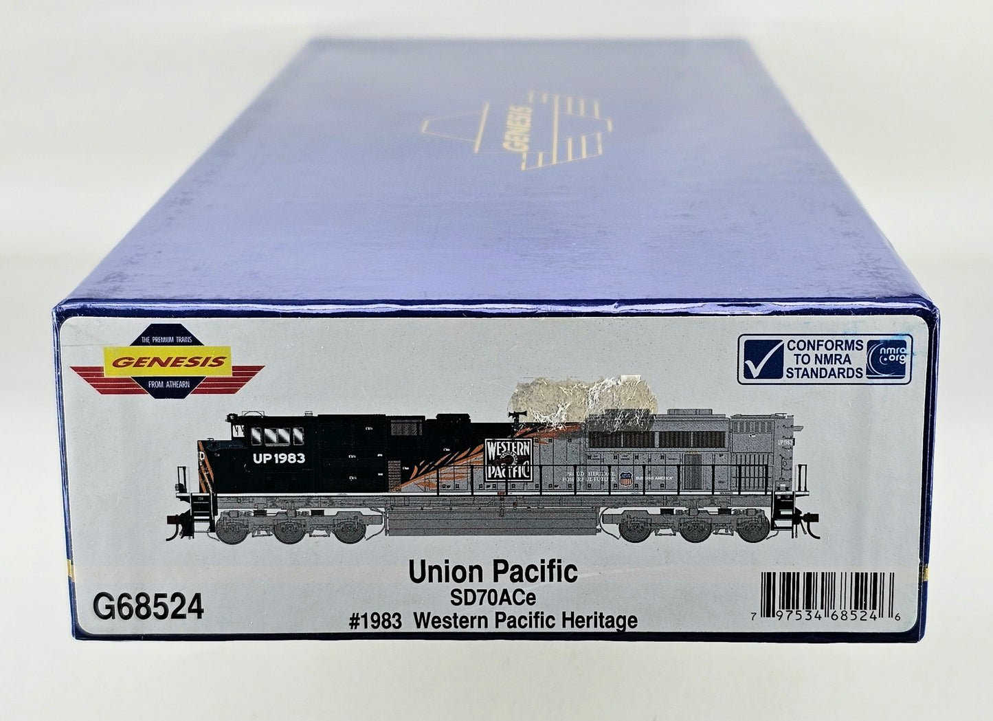 Athearn GENESIS G68524 HO Scale Union Pacific SD70ACe Locomotive Western Pacific Heritage # 1983 (DCC Ready NMRA 8/9 Pin)