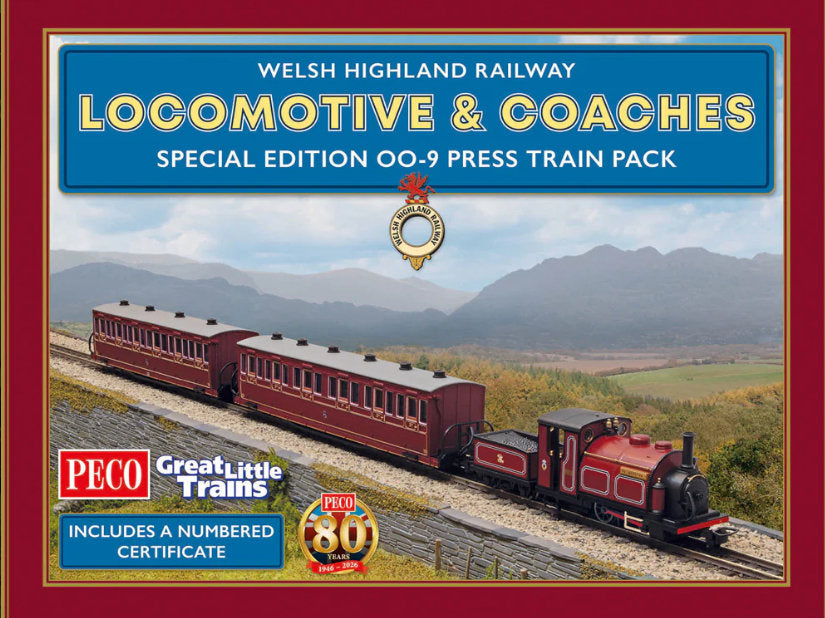 PECO GR1005 Special Edition OO-9 Press Train Pack (Welsh Highland Railway) - Chester Model Centre