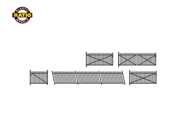 Ratio OO Gauge 246 GWR Spear Fencing Ramps & Gates - Chester Model Centre