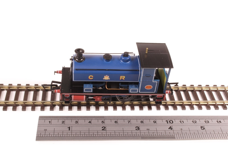 Hattons Originals H4-AB14-004 Andrew Barclay 0-4-0ST 14" 1863 in Caledonian Railway lined blue - DCC Ready (6-pin socket) - Chester Model Centre