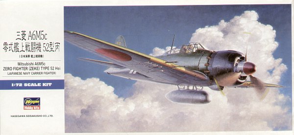 Hasegawa HAD23 1:72 Mitsubishi A6M5c Zero Type 52 hei 'Zeke'