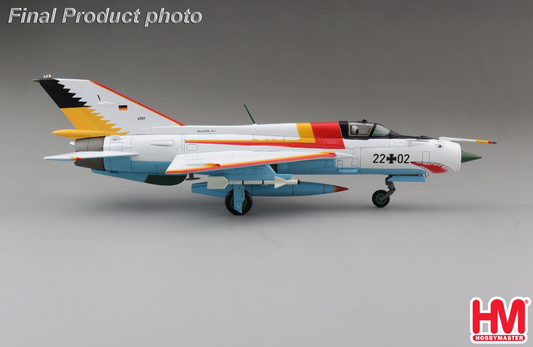 MIG-21SPS "The White Shark" 22+02, JG-1, Drewitz Air Base, Germany, 1990 - Chester Model Centre