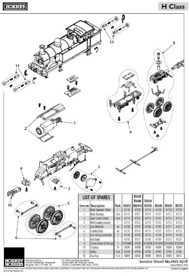 HORNBY R30419 SECR H Class 161 DCC Ready - 8 Pin