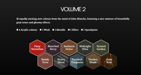 John Blanche Masterclass Vol 2 Paint Set The Army Painter - 10 Paints - Chester Model Centre