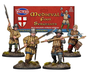 VXM006 Victrix Medieval Foot Sergeants - Chester Model Centre