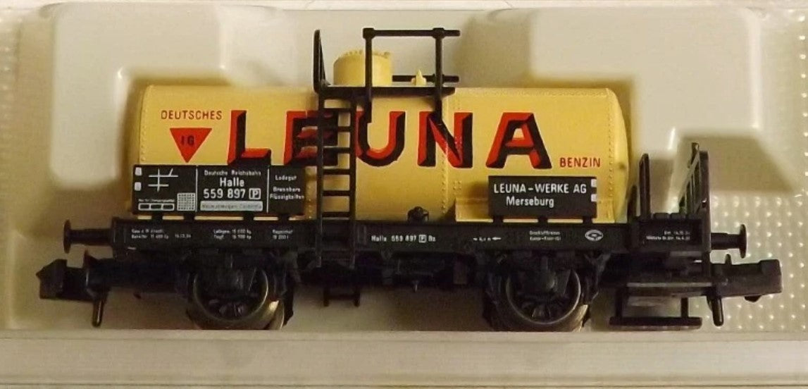 FLEISCHMANN N Gauge #8420K 4 Wheel Tank Wagon LEUNA Branding - Chester Model Centre