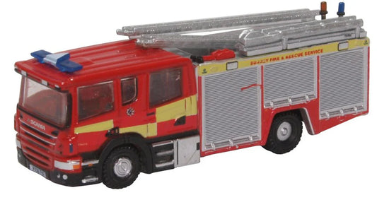 Oxford Diecast Scania Pump Ladder Surrey Fire & Rescue