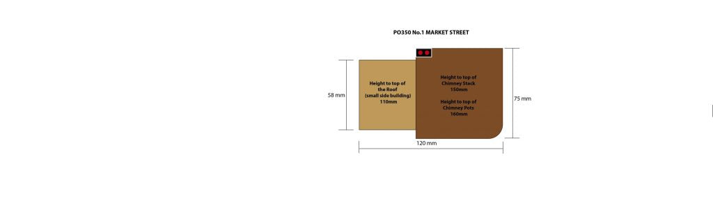 METCALFE PO350 00/HO Scale No.1 Market Street - Chester Model Centre