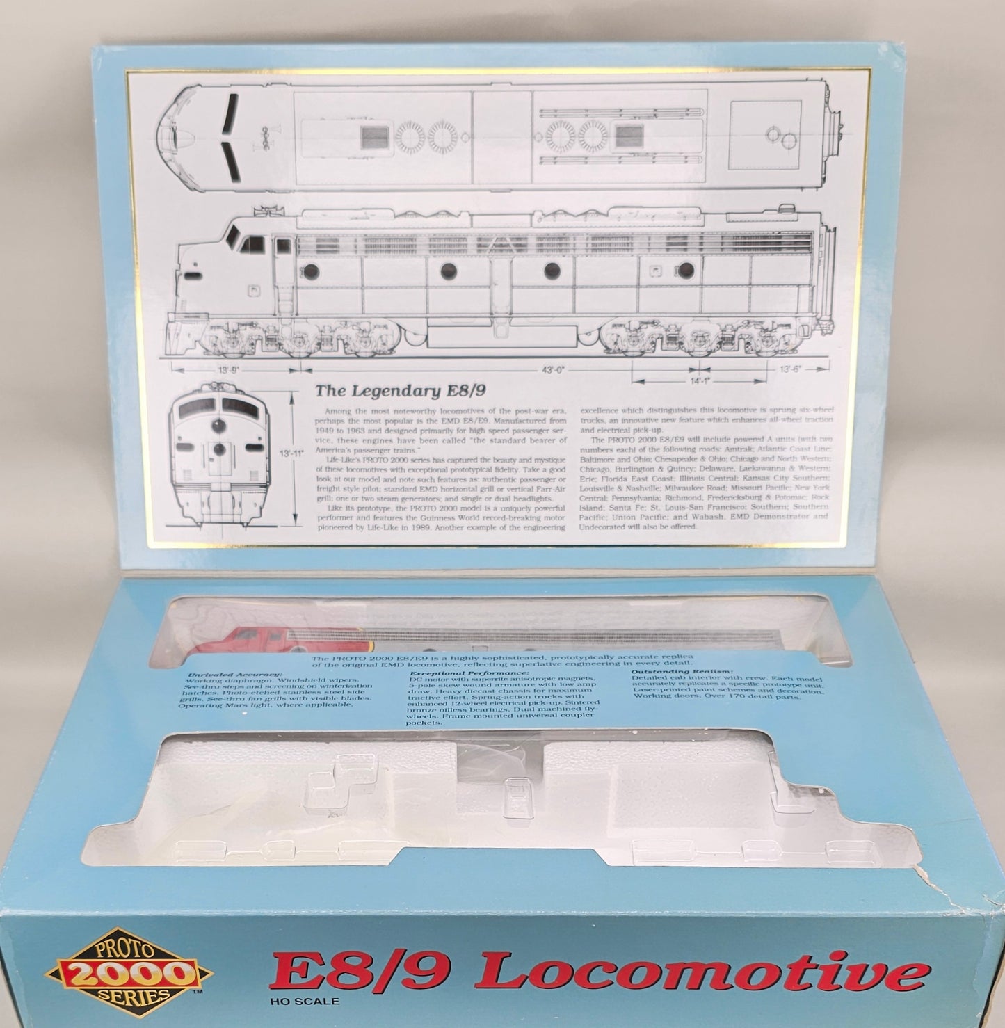 PROTO 2000 SERIES #8017 HO Gauge E8/9 Locomotive AT&SF #85 - Chester Model Centre