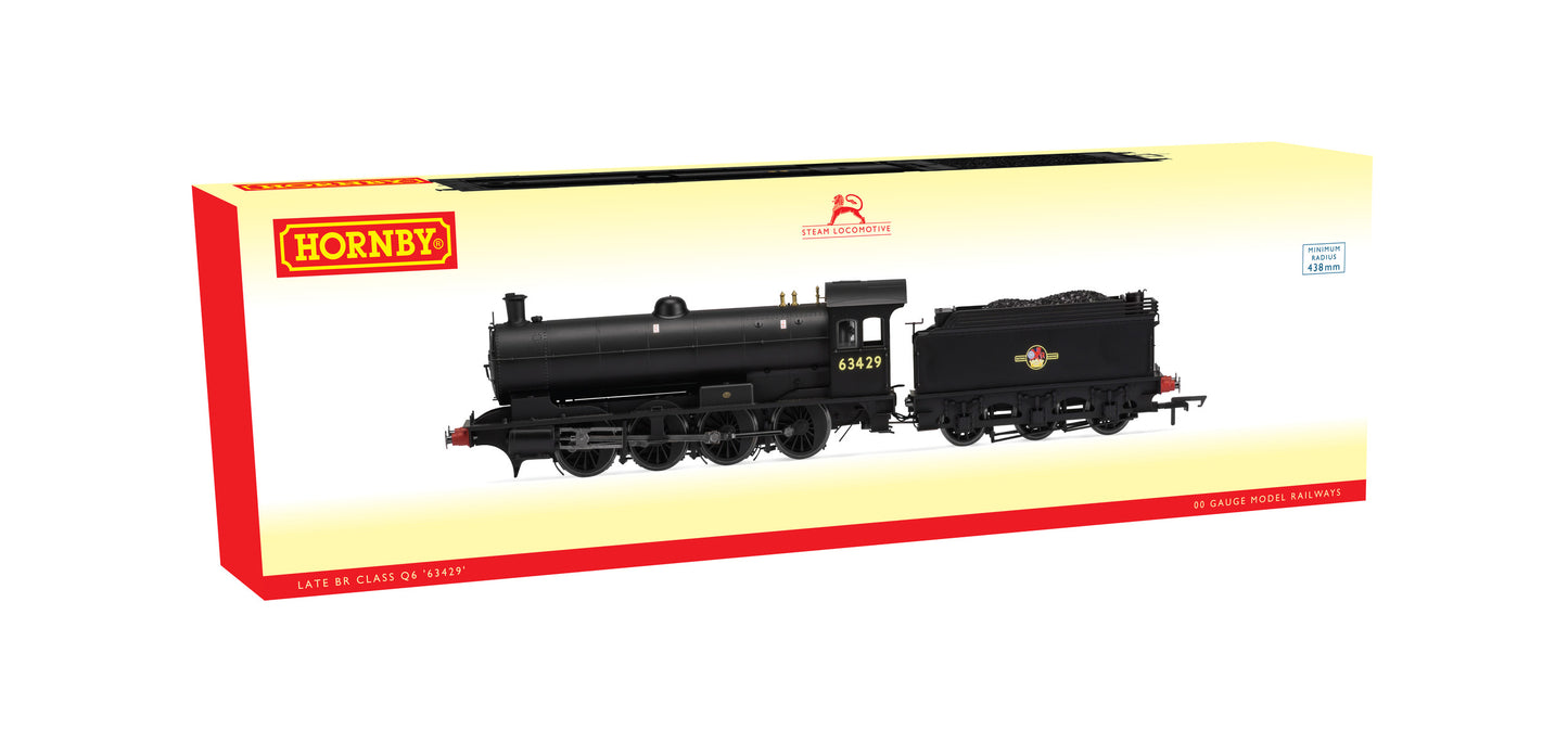 Hornby R3426 BR 0-8-0 Q6 63429 Black Late Crest DCC Ready - Chester Model Centre