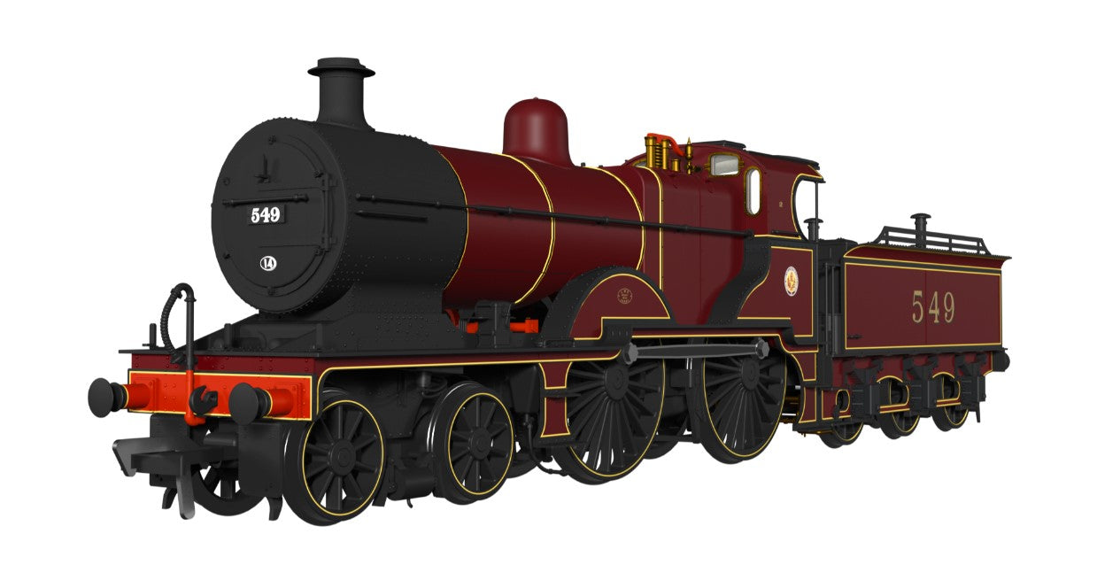 RAPIDO #974006 - MR 483 No.549 LMS Crimson (cabside roundel) Part of the MR 483 collection - DCC Ready - 21 Pin