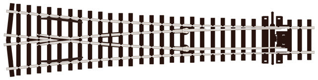 Peco SL-E198 Y Turnout, Large Radius - Chester Model Centre
