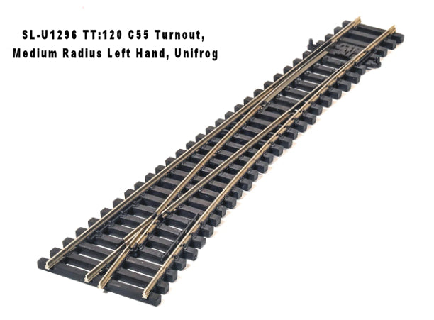 Peco TT:120 SL-U1296 Unifrog Medium Radius L/H Point - Chester Model Centre