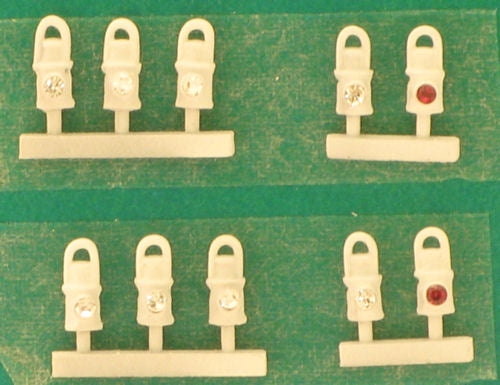 Springside OO Gauge SPDA3-2 SR White Head and Tail Lamps (10) - Chester Model Centre