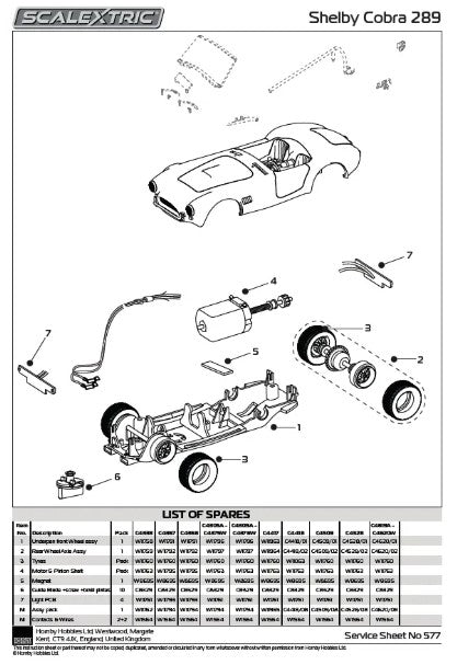 SCALEXTRIC C4619A Ken Miles - Triple Car Pack - Triple Car Pack - Shelby GT350, Shelby Cobra and Ford GT40 MkII