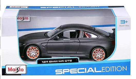 Maisto 1/24 Scale Model Car - BMW M4 GTS - Black - Chester Model Centre