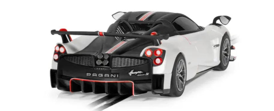 Scalextric C4399 Pagani Huayra BC Roadster - Grigio Montecarlo (Metallic Pearl White) - Chester Model Centre