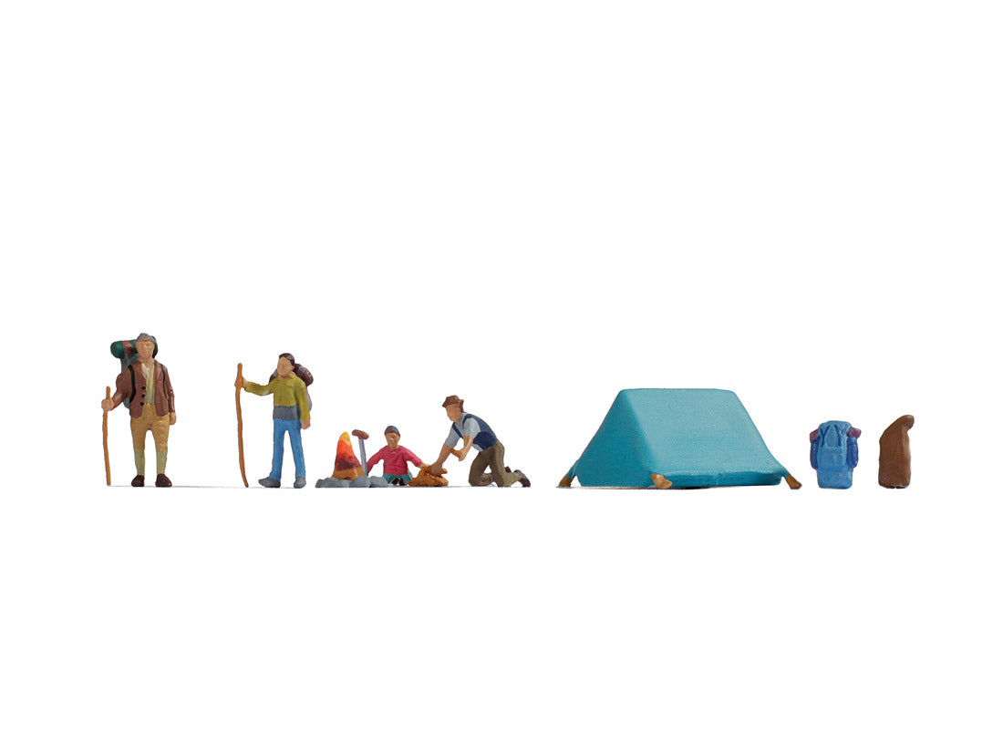NOCH TT45876 Camping (4) Figure Set - Chester Model Centre