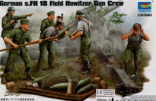 German s.FH 18 Field Howitzer Gun Crew - Chester Model Centre