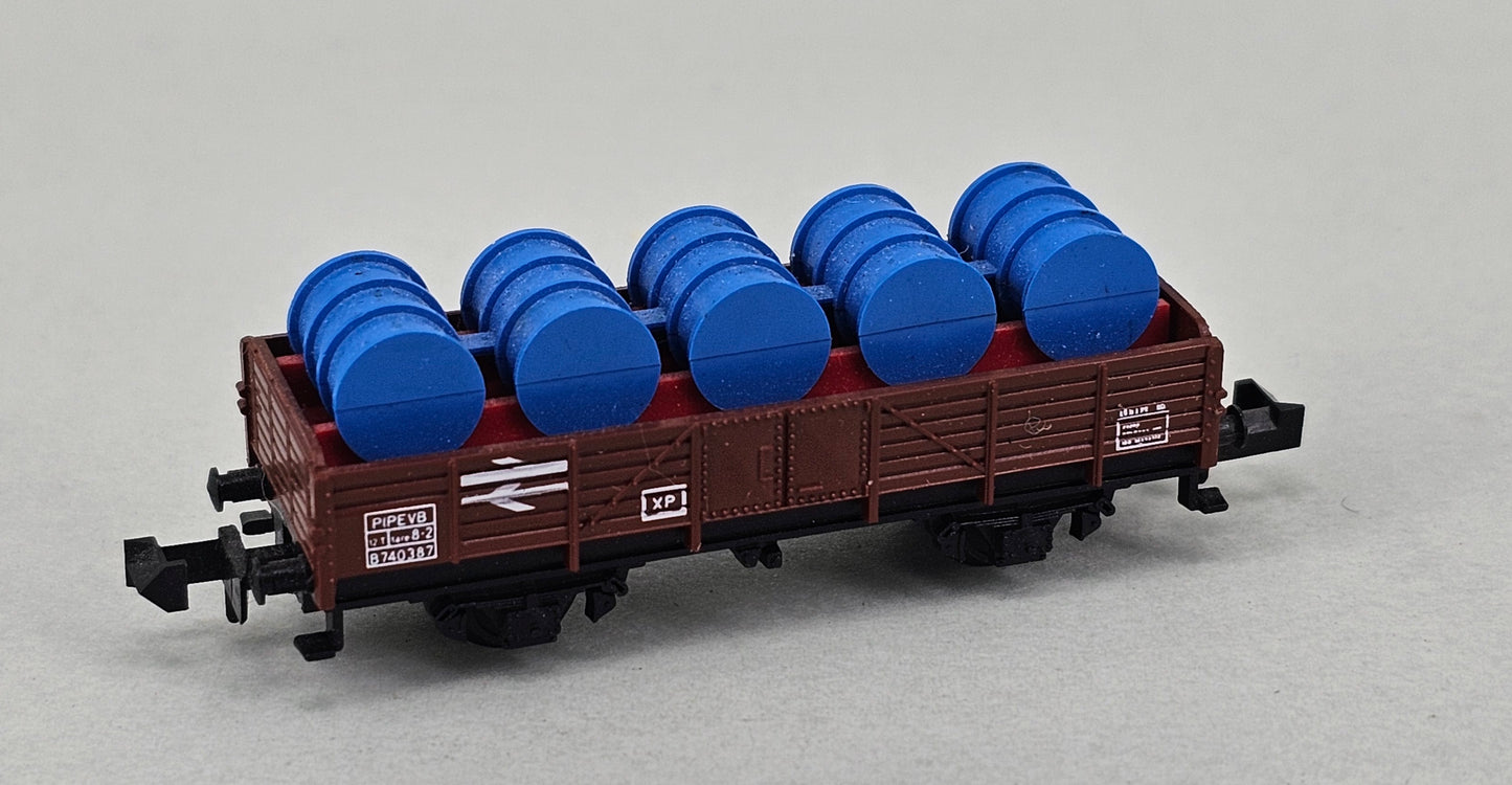 Trix N GAUGE BR Pipe VB wagon, No. B740387 Bauxite - Chester Model Centre